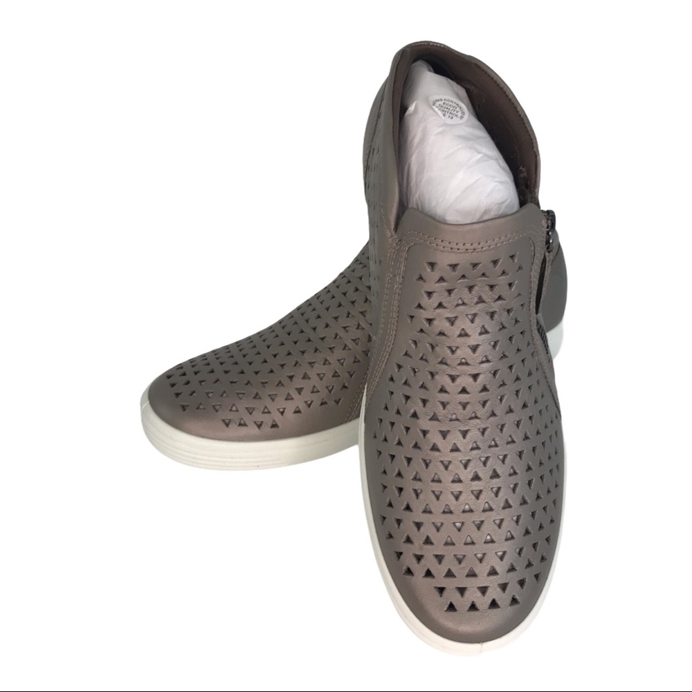 ECCO Womens Soft Stone Metallic Ankle Boots 40